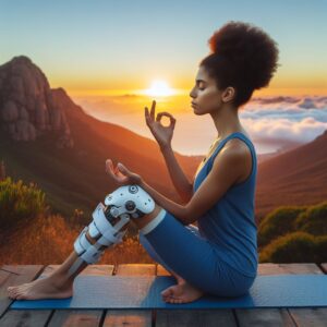 orthopaedic care - patient practising mindfulness