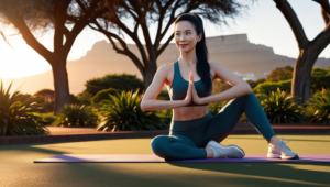 gentle stretching in a park after recovery from shoulder surgery