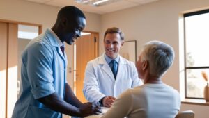 pre shoulder surgery consultation with orthopaedic surgeons