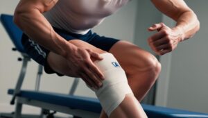 orthopaedic surgery - athlete doing rehabilitation exercises