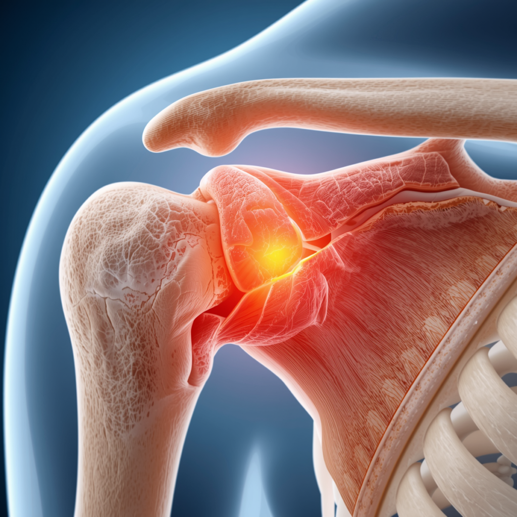 shoulder specialist - shoulder joint showing inflammation